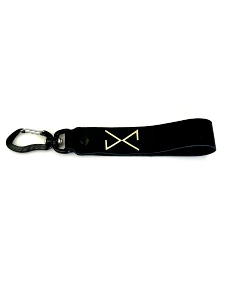 Daniel Chong XL Black Keyring with carabiner clasp