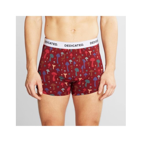 Dedicated Kalix Mushrooms Burgundy Boxer Brief