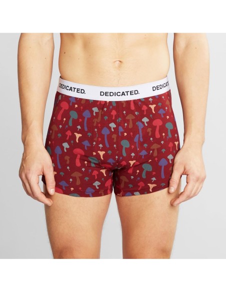 Boxer Dedicated Kalix Mushrooms Burgundy