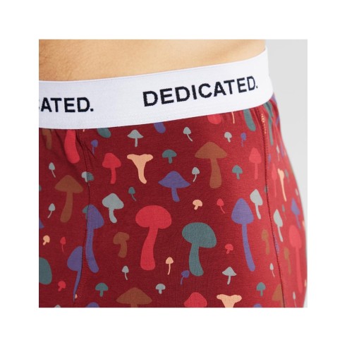 Dedicated Kalix Mushrooms Burgundy Boxer Brief