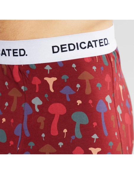 Dedicated Kalix Mushrooms Burgundy Boxer Brief