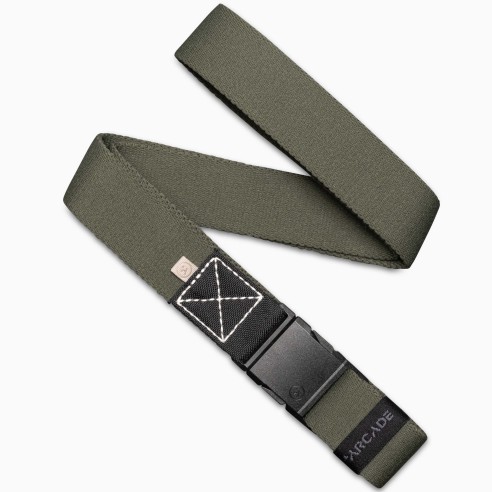 Arcade Ridge Slim Ivy Green/Oat Belt