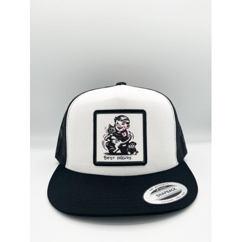 Loco Monky Best Friends Trucker cap Flat visor