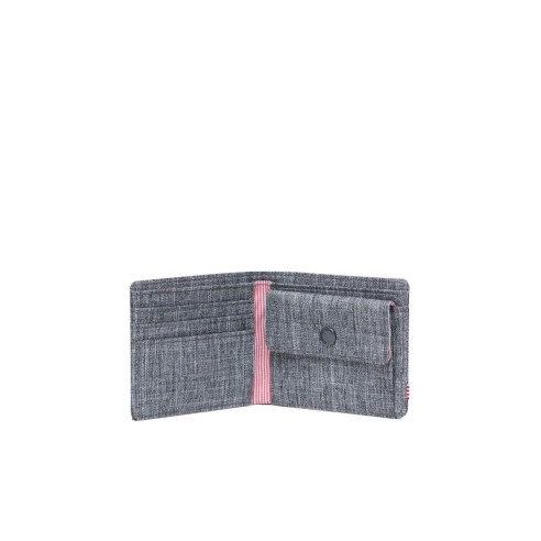 Herschel Roy Coin RFID Wallet Raven Crosshatch