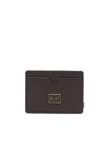 Herschel Charlie Leather RFID Brown Card Wallet