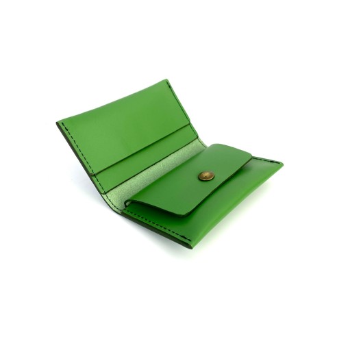 Daniel Chong Cyan Card holder made in leather