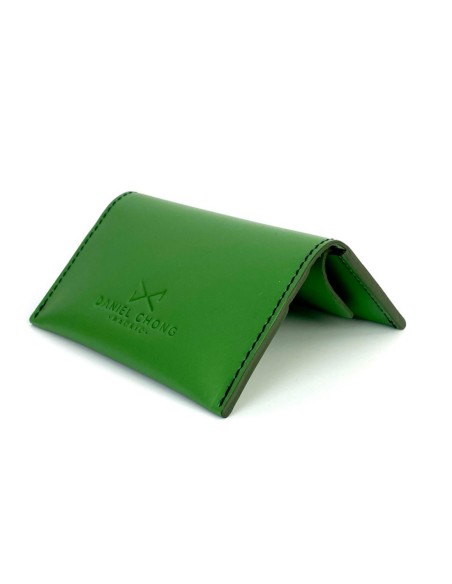 Daniel Chong Cyan Card holder made in leather