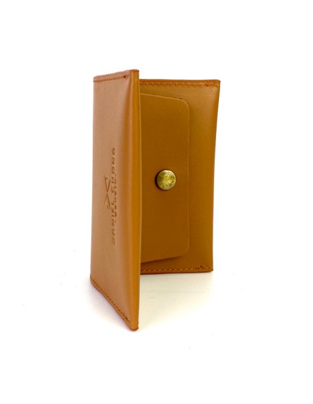 Daniel Chong Cyan Card holder made in leather