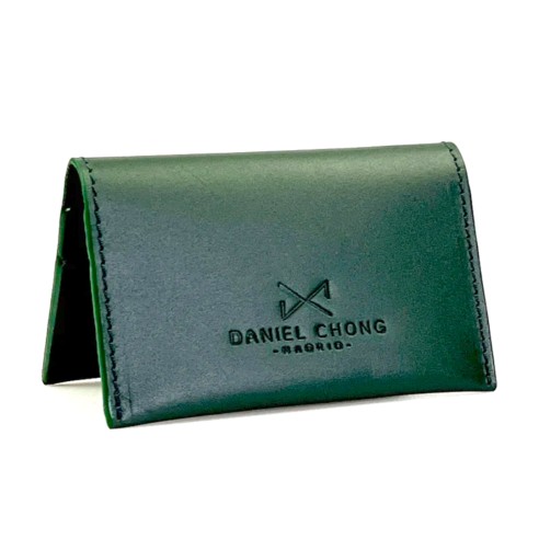 Daniel Chong Cyan Card holder made in leather