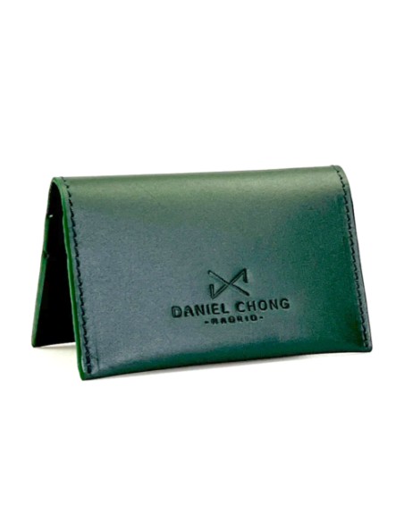 Daniel Chong Cyan Card holder made in leather