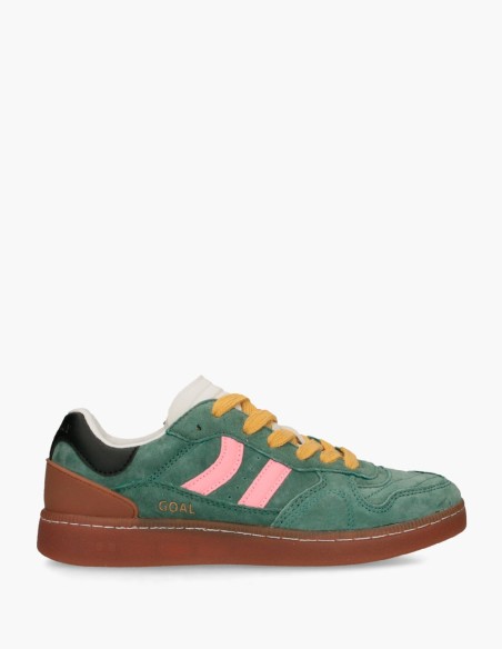 Zapatillas Coolway Goal Green Forest de serraje