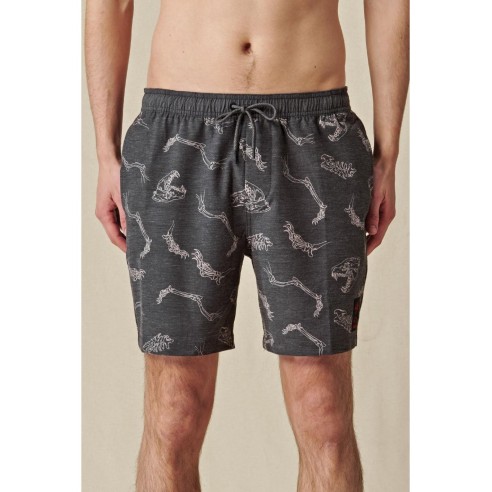 Bermuda Globe Dion Agius Poolshort Black