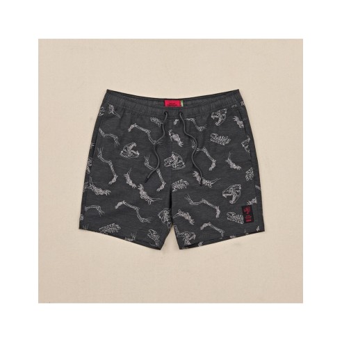 Bermuda Globe Dion Agius Poolshort Black
