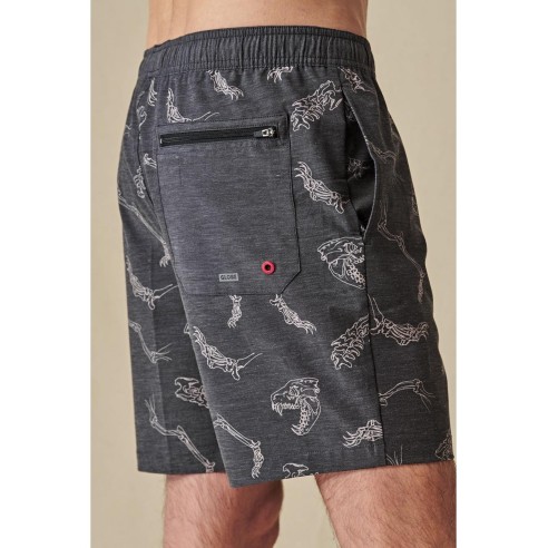 Bermuda Globe Dion Agius Poolshort Black