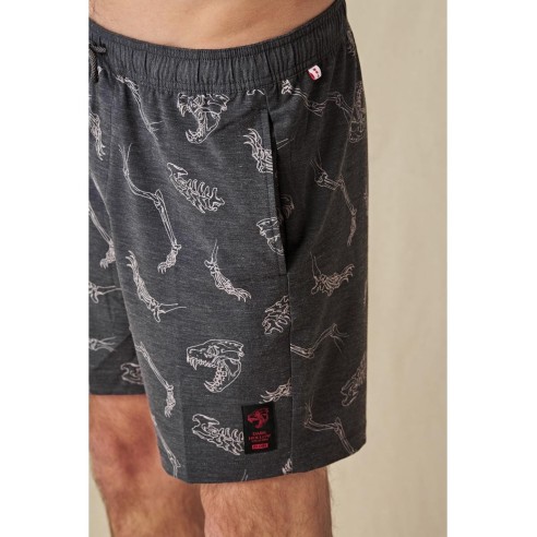 Bermuda Globe Dion Agius Poolshort Black