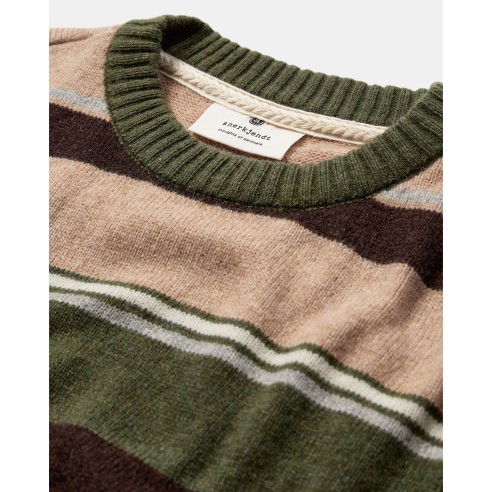 Jersey Anerkjendt Aksune Jac Stripe Lambswool Knit