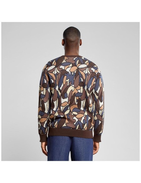 Dedicated Mora Forest Leaves Coffee Brown Sweater