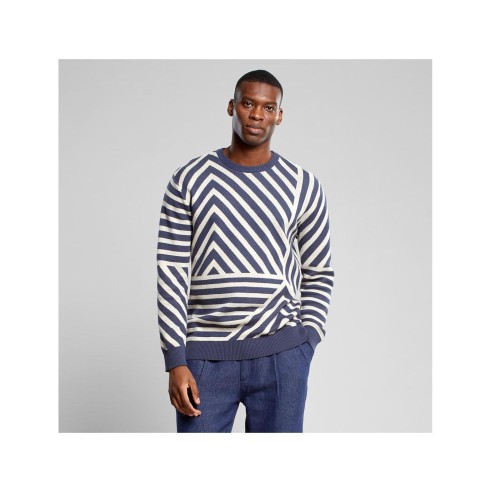 Dedicated Mora Mountain Line Ombre Blue Sweater