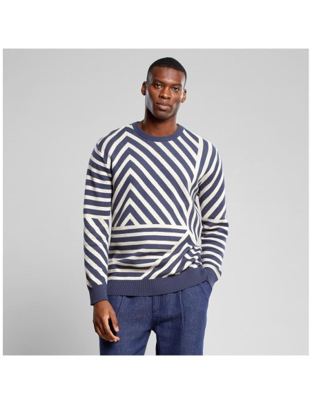 Dedicated Mora Mountain Line Ombre Blue Sweater