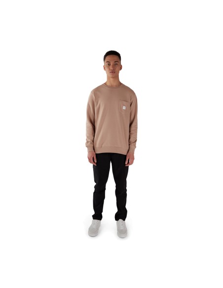 Makia Square Pocket Sand Sweatshirt - ORGANIC COTTON