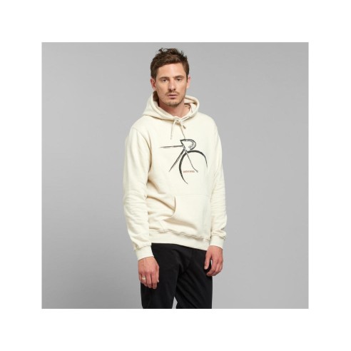 Sudadera Dedicated Falun Side Bikes Oat White - Algodón orgánico