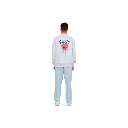 Makia Heartache Sweatshirt Light Grey