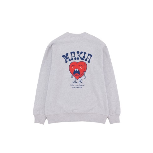 Makia Heartache Sweatshirt Light Grey