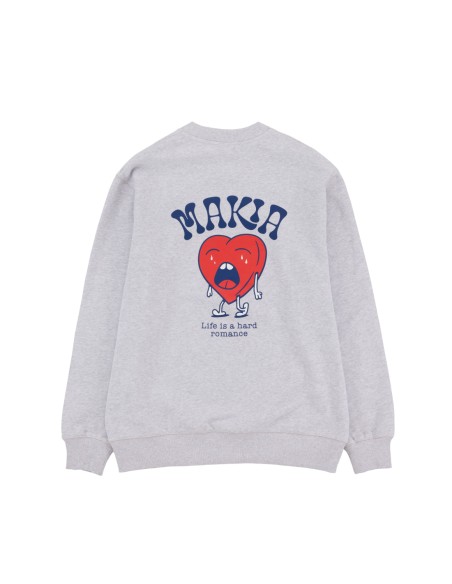 Makia Heartache Sweatshirt Light Grey