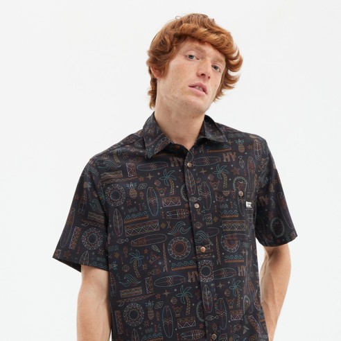 Camisa Hydroponic Tribal estampada