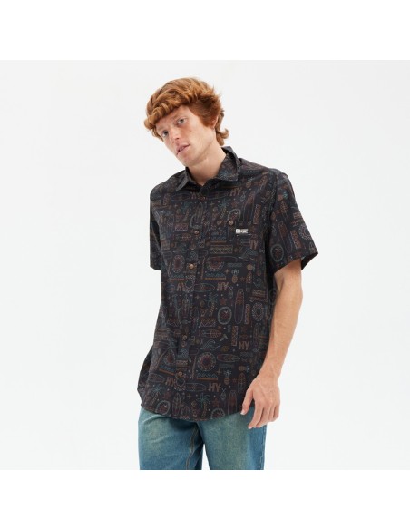 Camisa Hydroponic Tribal estampada