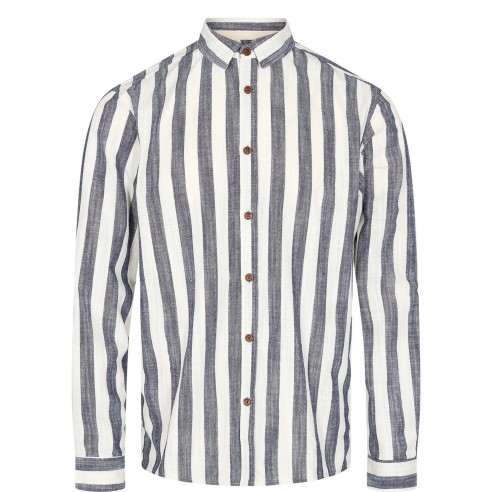 Anerkjendt Akleif Stripe Shirt Dark Navy