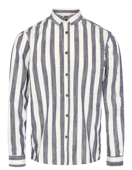 Anerkjendt Akleif Stripe Shirt Dark Navy