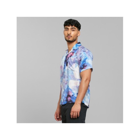 Dedicated Marstrand Ocean Ink Multicolor Shirt - Tencel Lyocell