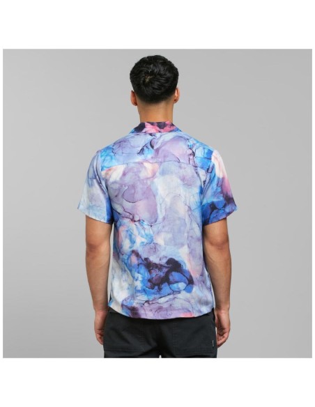 Camisa Dedicated Marstrand Ocean Ink Multicolor - Tencel Lyocell