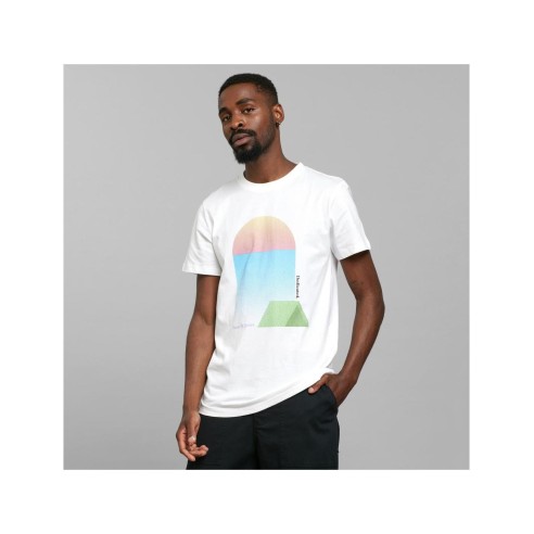 Camiseta Dedicated Stockholm Tent Sunset White - Algodón orgánico