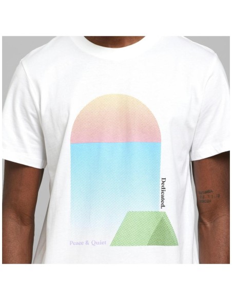 Camiseta Dedicated Stockholm Tent Sunset White - Algodón orgánico