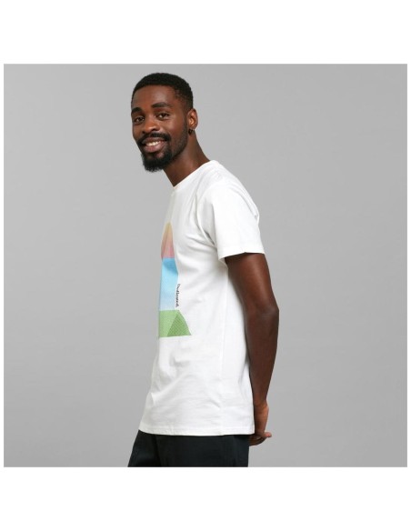 Dedicated Stockholm Tent Sunset White T-Shirt - Organic cotton