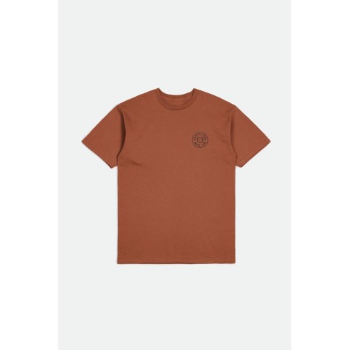 Brixton Crest II Terracotta T-Shirt