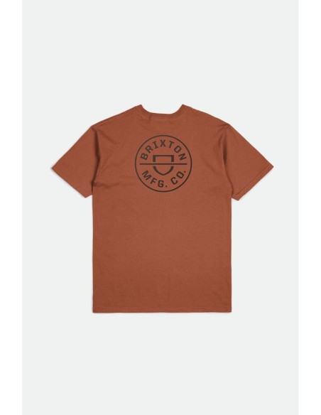 Brixton Crest II Terracotta T-Shirt