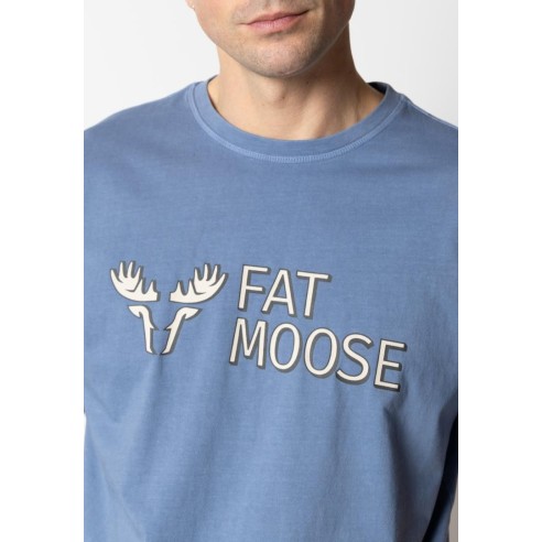 Camiseta Fat Moose Logo de algodón orgánico
