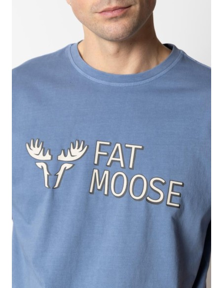 Camiseta Fat Moose Logo de algodón orgánico