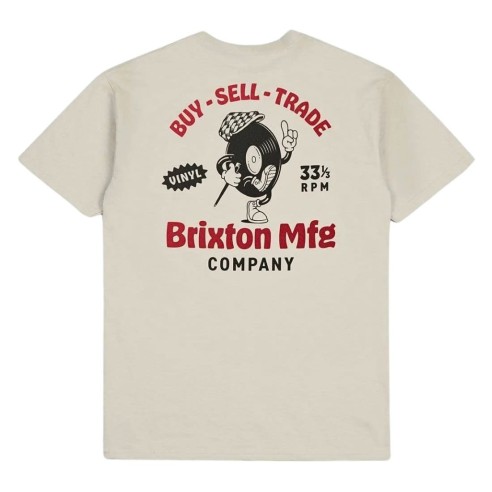 Brixton Rhythmic Cream T-Shirt