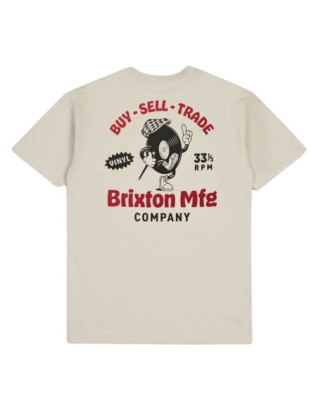 Brixton Rhythmic Cream T-Shirt