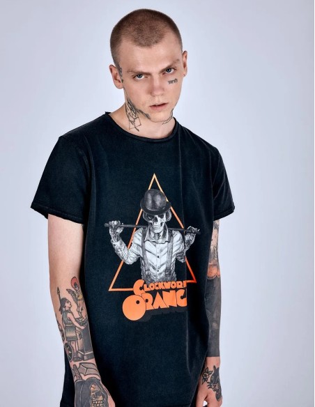 Camiseta Le Crane Orange Black - UNISEX