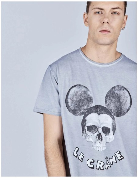 Camiseta Le Crane Mouse Grey - UNISEX