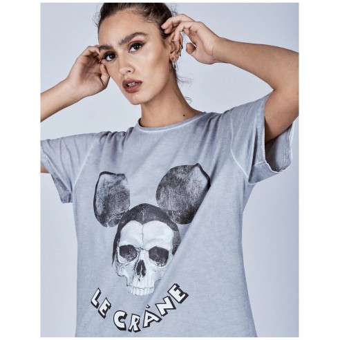 Camiseta Le Crane Mouse Grey - UNISEX