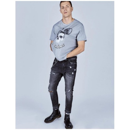 Camiseta Le Crane Mouse Grey - UNISEX