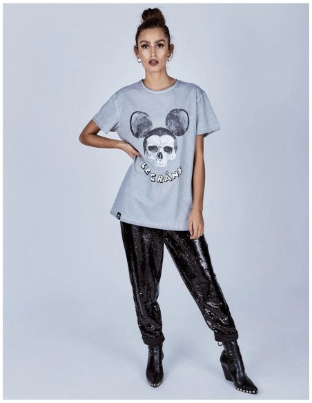 Le Crane Mouse Grey T-Shirt