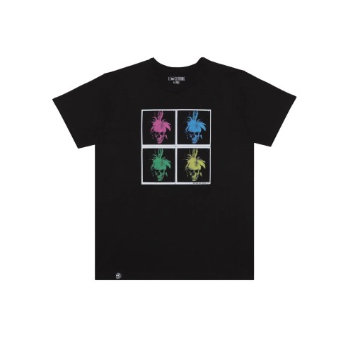 Camiseta Le Crane Warhol Skull Negra Homenaje a Andy Warhol