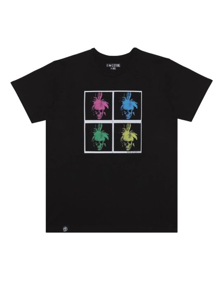 Camiseta Le Crane Warhol Skull Negra Homenaje a Andy Warhol